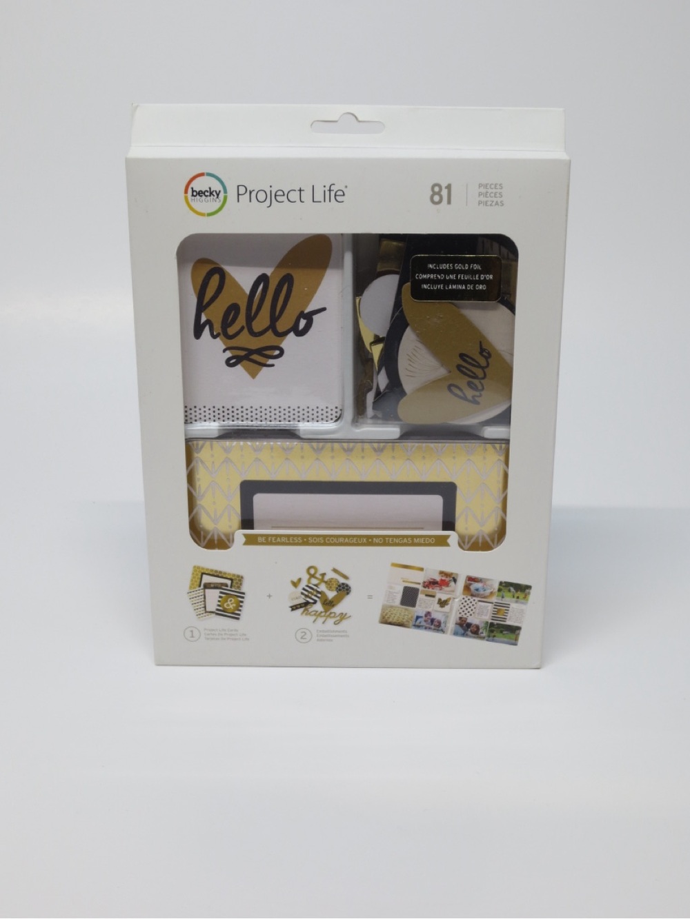 New Becky Higgins Project Life Kit BE FEARLESS 81-Piece Scrapbooking